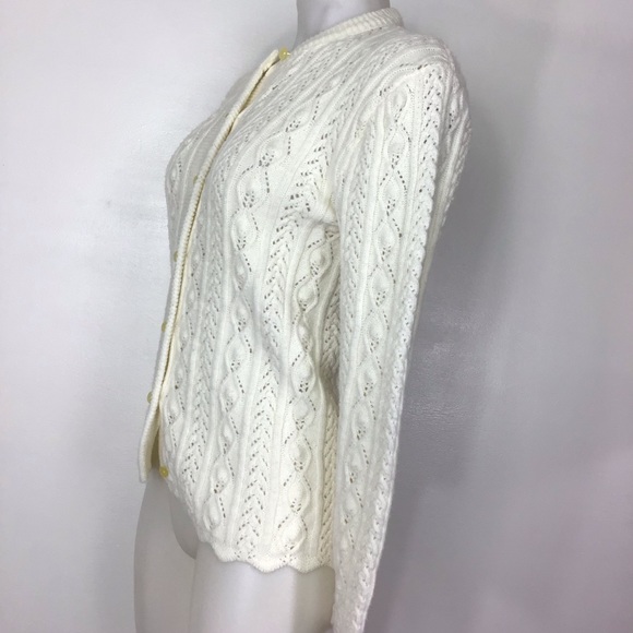 Vintage Cable-knit Cardigan Small - Picture 2 of 6